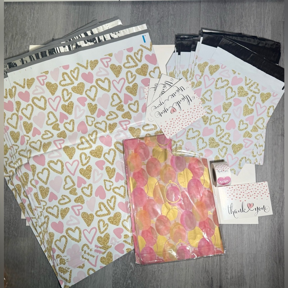 Happy New Year Gold Shipping Essentials Set. EVERYTHING NEEDED TO SHIP IN STYLE!